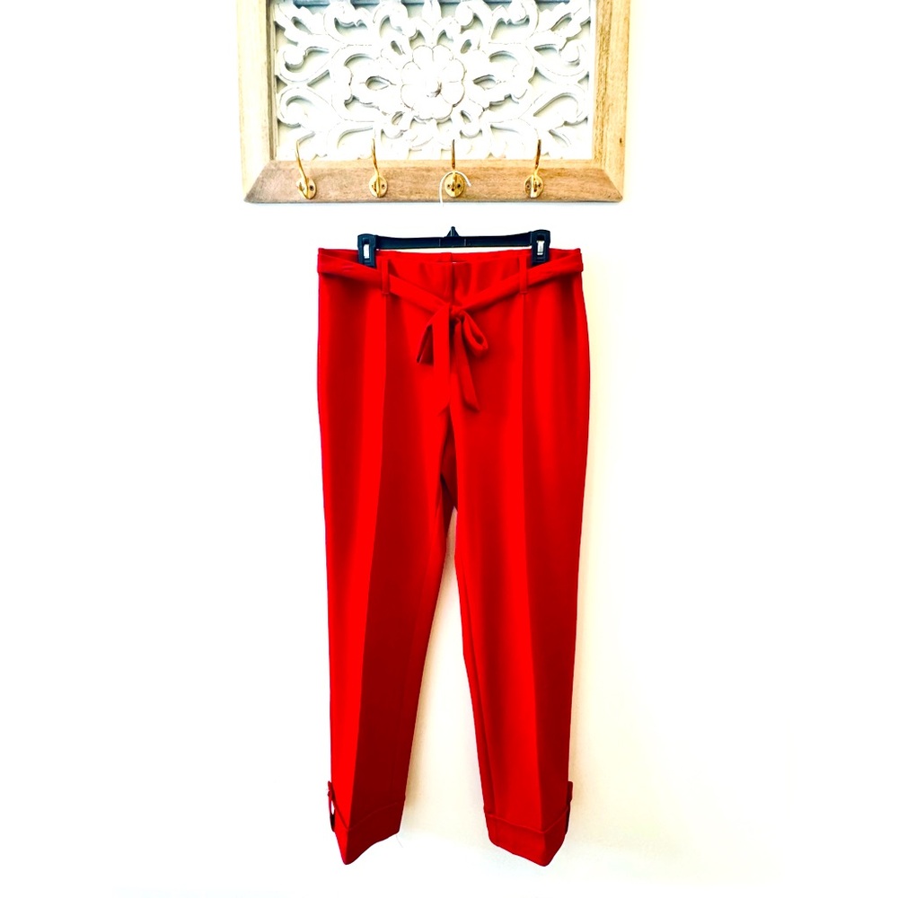 Elegant Red Women's Pants